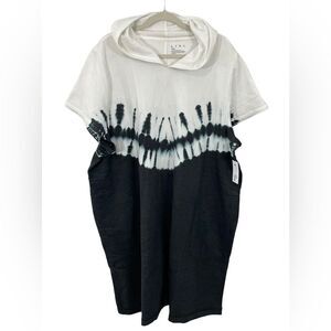 NWT Livi Lane Bryant Tie Dye Sweatshirt Hoodie Mini Dress Size 26/28